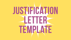 Justification Letter Template