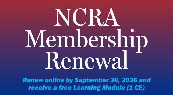 NCRA Membership Renewal