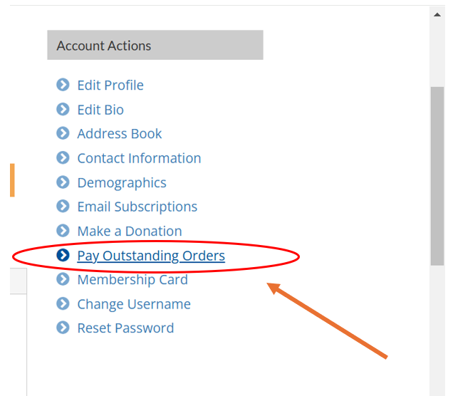 Pay Outstanding Balance Instructions